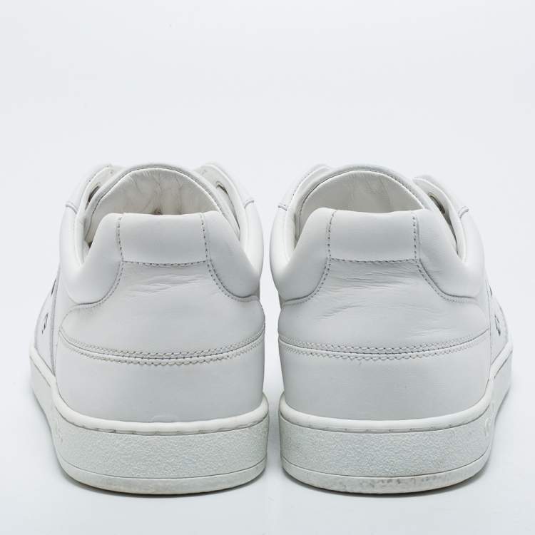 Pre Owned Dior White/Grey Suede and Leather D-Bee  Sneakers Size 37.5