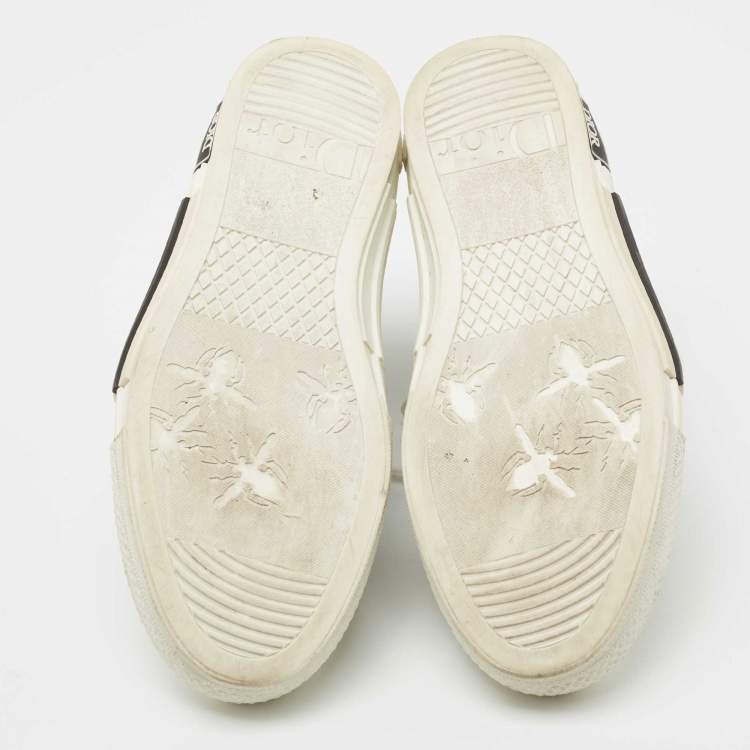 مملوكة مسبقًا Dior Green/White Mesh And Rubber B23  High Top Sneakers Size 39