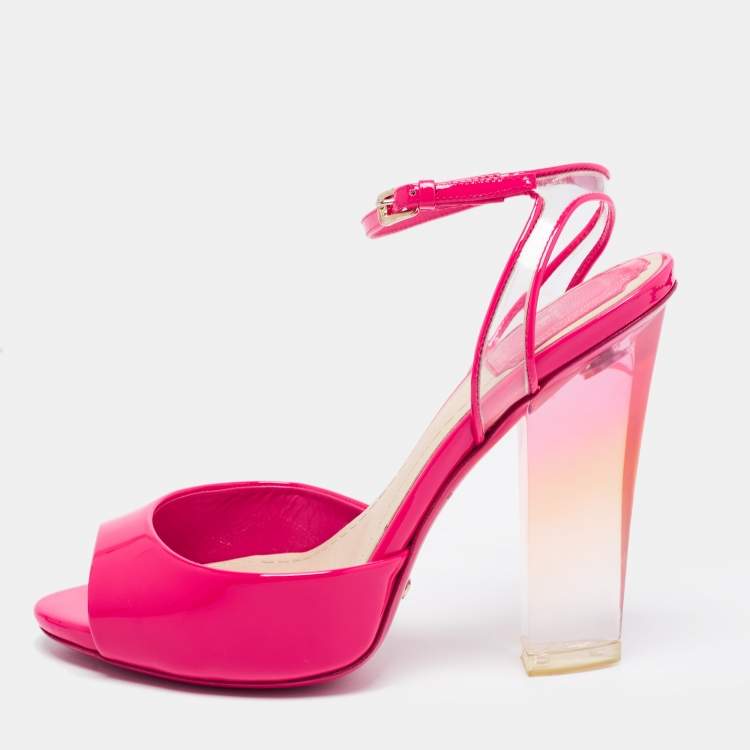 Graceland) Light Pink Block Heel with Ankle Strap in Pink | DEICHMANN