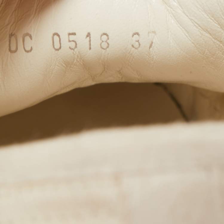 مملوكة مسبقًا Dior White Canvas walk n' dior  Sneakers Size 37