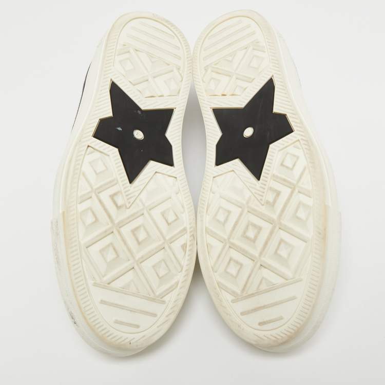 Pre Owned Dior Black Canvas Walk'n'Dior Sneakers Size 38.5