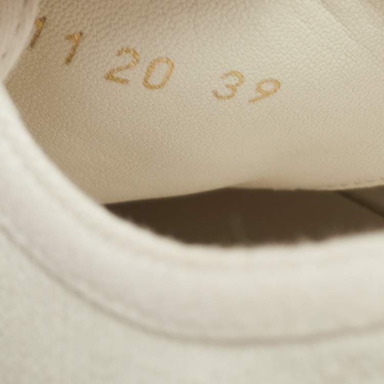 Pre Owned Dior  White Canvas Walk N Dior Low Top Sneakers Size 39