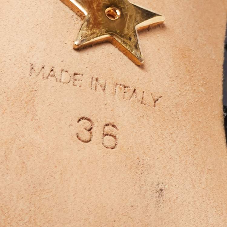 Pre Owned Dior Black Patent Leather J'adior Slingback Pumps Size 36 