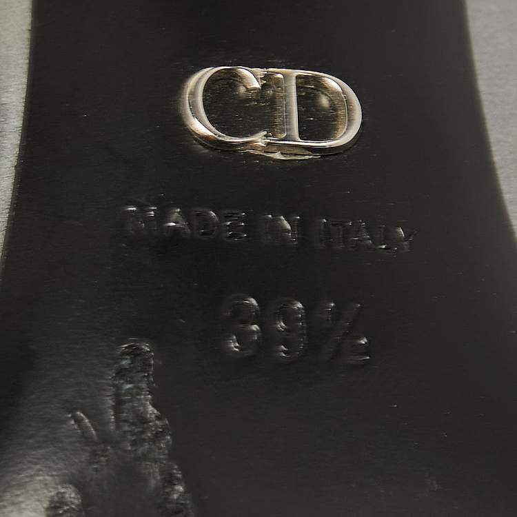 Pre Owned Dior Grey/Blue Patent Pointed Toe Pumps Size 39