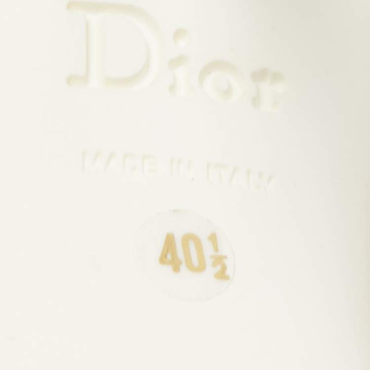 Dior Orange/Pink Patent Leather and Fabric Curved Heel Pumps Size 40.5