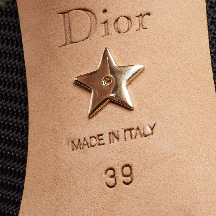 Pre Owned Dior Black Fabric J'adior Pointed Toe Pumps Size 39