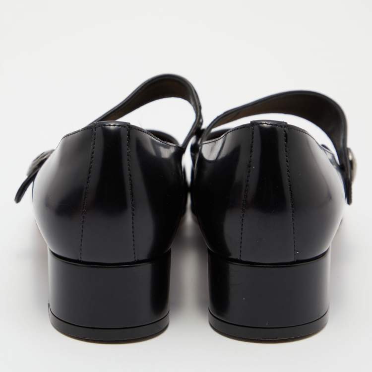 Pre Owned Dior Black Patent Leather Pumps Size 40