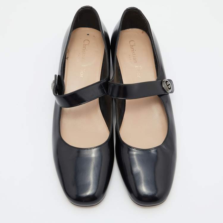 Pre Owned Dior Black Patent Leather Pumps Size 40