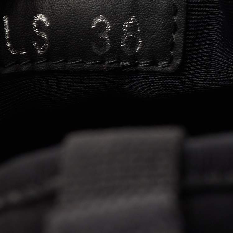 Pre Owned Dior Black Fabric and PVC D-Connect Low Top Sneakers Size 38