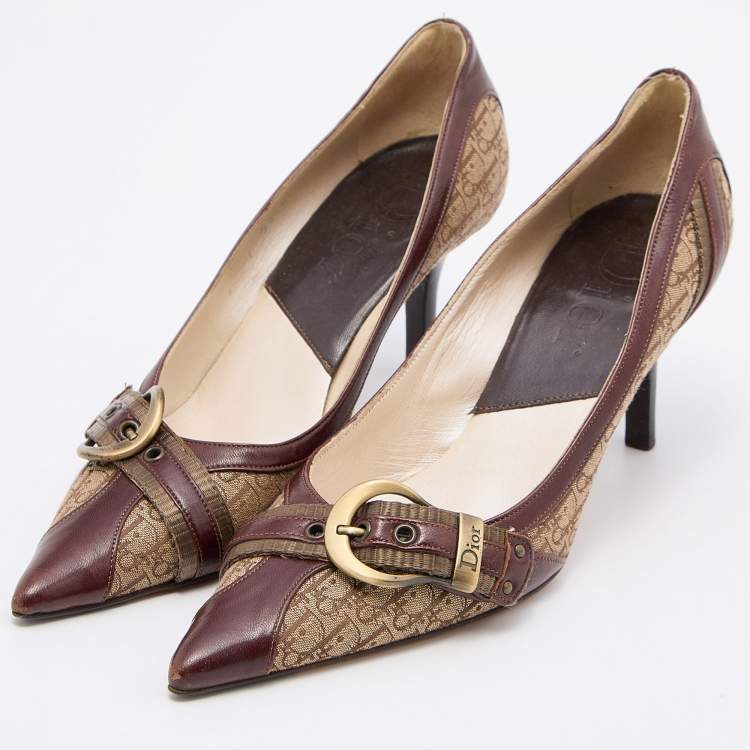 Gucci Monogram Heels Shoes Women's 38