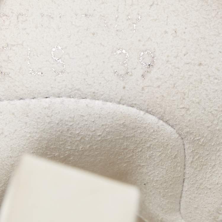 Pre Owned Dior White/Grey Oblique Mesh and Rubber B23 Low Top Sneakers Size 39