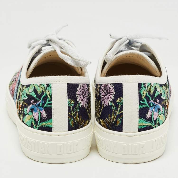 Pre Owned Dior Multicolor Canvas Walk'n'Dior Sneakers Size 37.5