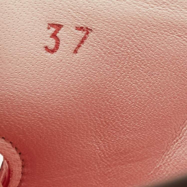 Pre Owned Dior Tricolor Leather Flat Slides Size 37