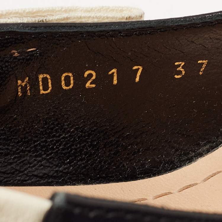 Pre Owned Dior Black Leather J'adior Slingback Pumps Size 37