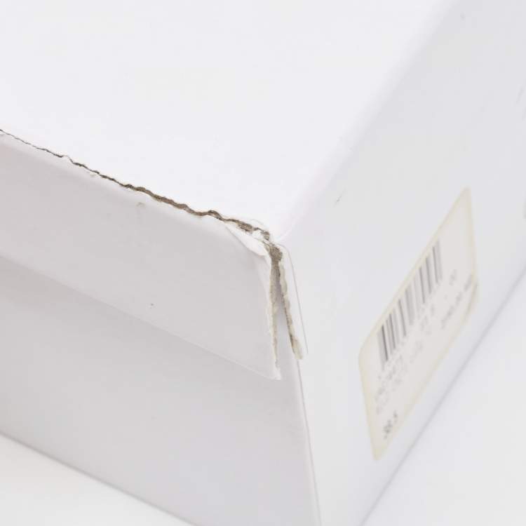 Pre Owned Dior White Leather Logo Accent Clogs Size 37.5