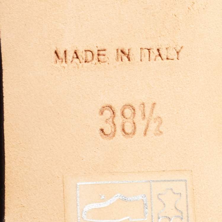 Pre Owned Dior Black Leather Gladiator Ankle Boots Size 38.5