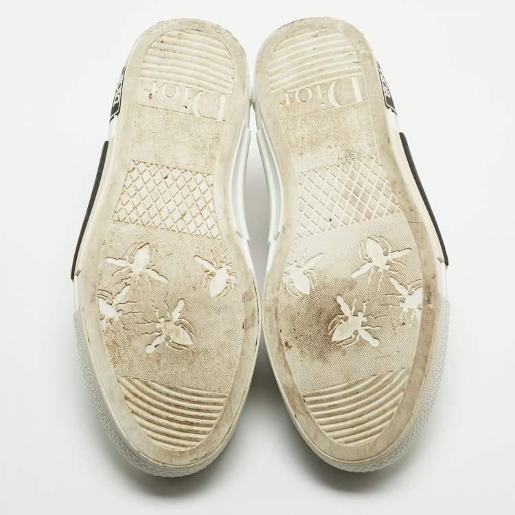 Pre Owned Dior Two Tone Oblique Mesh B23 Sneakers Size 37