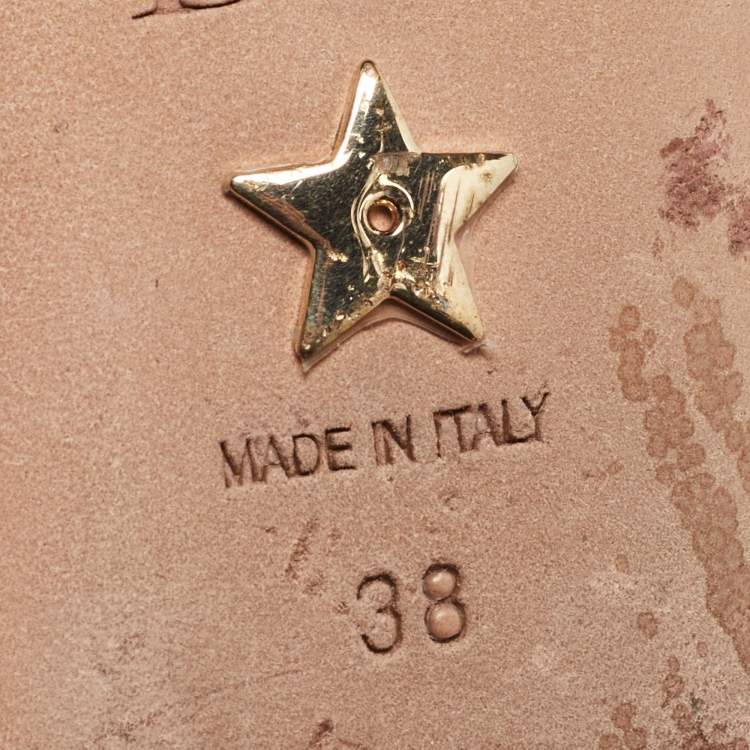 Pre Owned Dior Black Technical Fabric J'adior Slingback Flats Mules Size 38