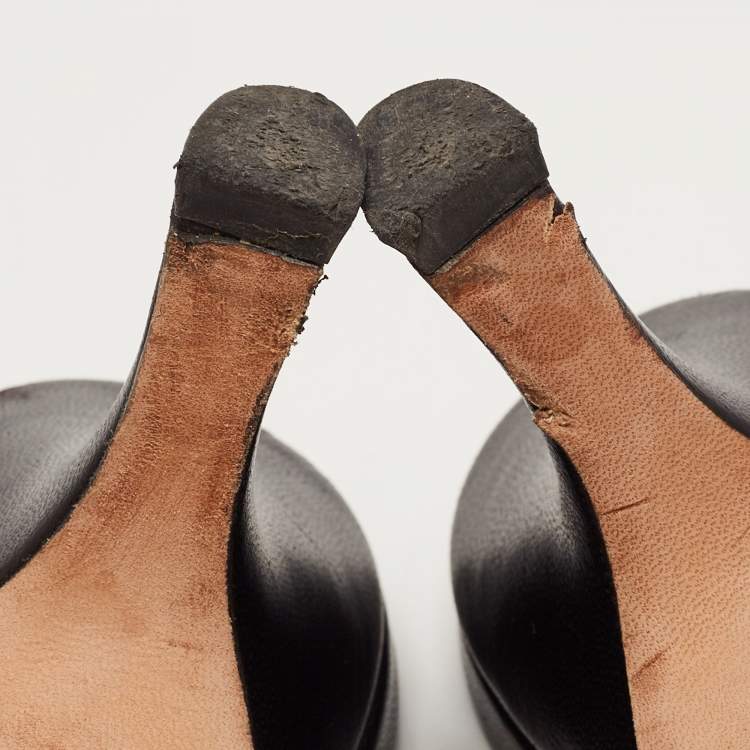 Pre Owned Dior Black Technical Fabric J'adior Slingback Flats Mules Size 40.5