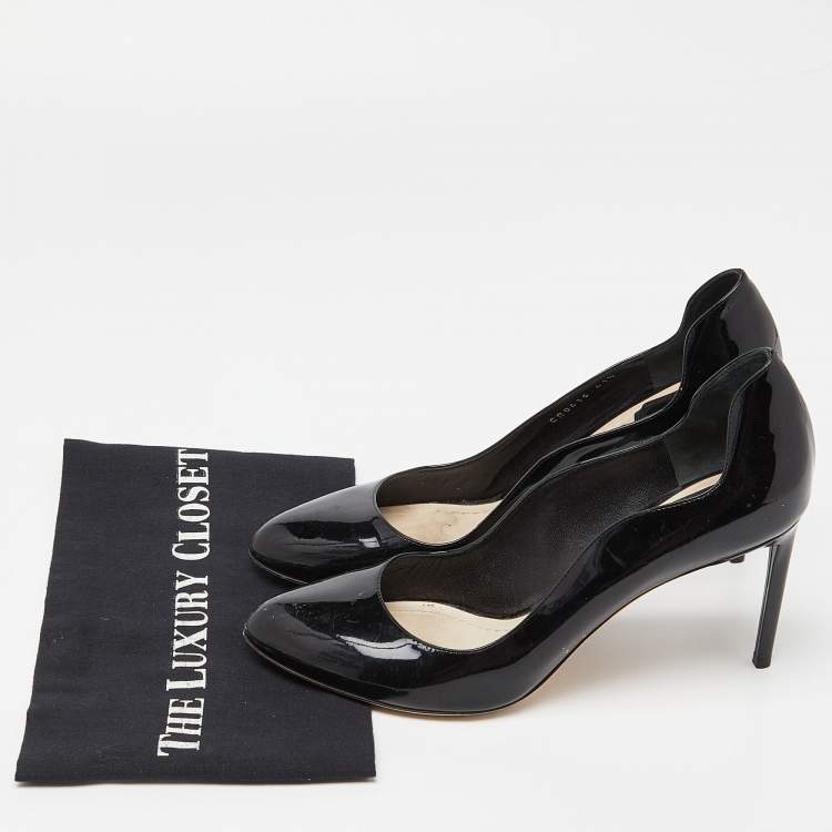 مملوكة مسبقًا Dior Black Patent Leather Pumps Size 41.5