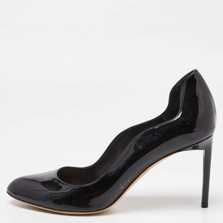 مملوكة مسبقًا Dior Black Patent Leather Pumps Size 41.5