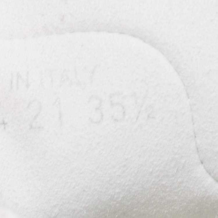 Pre Owned Dior Two Tone Oblique Mesh and Rubber B23 High Top Sneakers Size 35.5