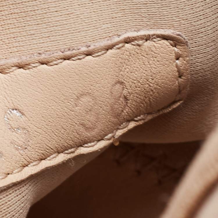 Pre Owned Dior Beige Neoprene and PVC  D-Connect Sneakers Size 38