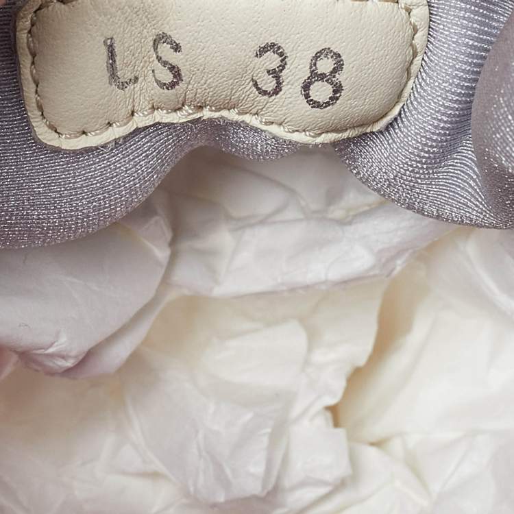 Pre Owned Dior Multicolor Printed Neoprene and Leather D-Connect Kaleidoscopic Sneakers Size 38