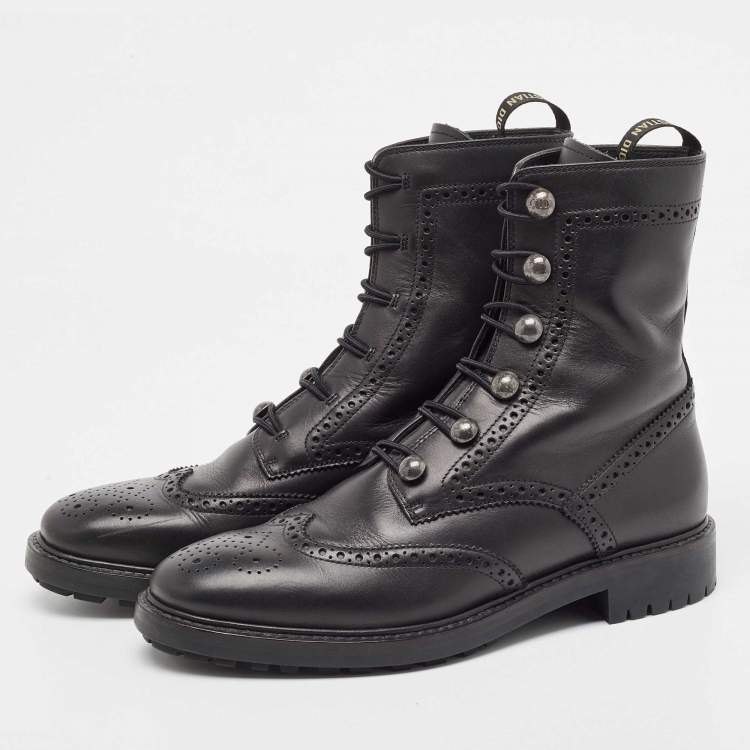 black brogue boots womens