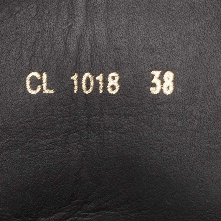 Pre Owned Dior Black Brogue Leather Diorunit Combat Ankle Boots Size 38