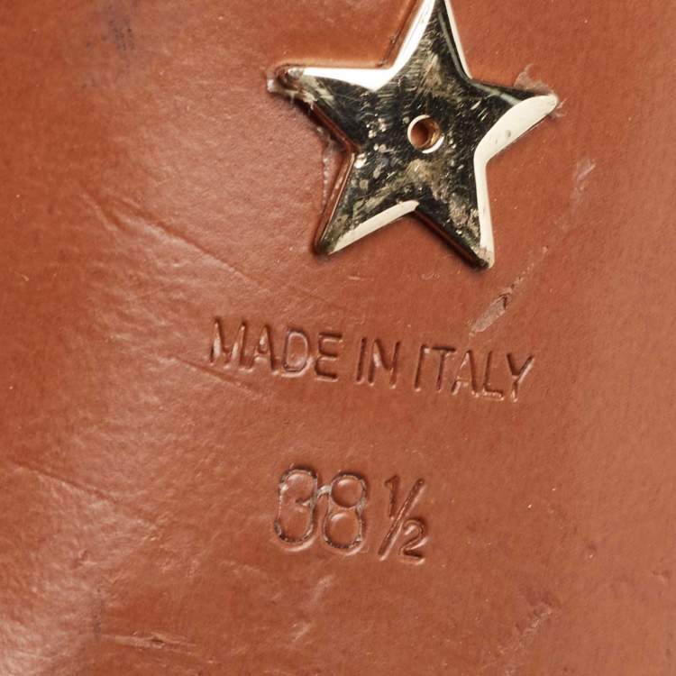 Pre Owned Dior Black Canvas and Leather D-Dior Flat Mules Size 38.5