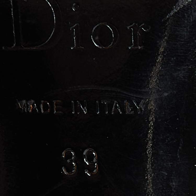 Pre Owned Dior Pink Cannage Leather Logo Slide Sandals Size 39