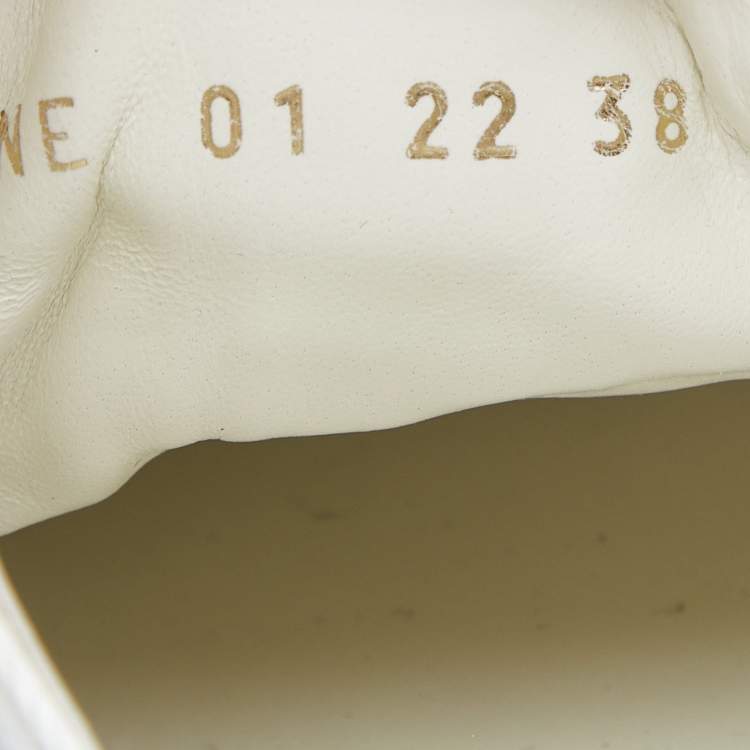 Pre Owned Dior White/Grey Oblique Canvas Walk'n'Dior Sneakers Size 38