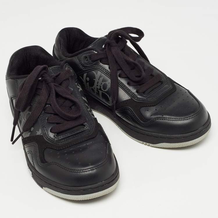Pre Owned Dior Black Leather B27 Low Top Sneakers Size 37