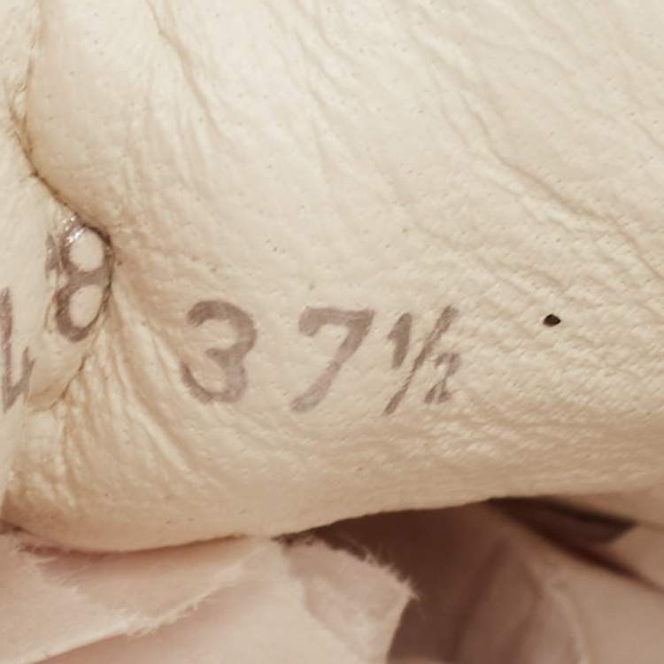 Pre Owned Dior Cream Canvas Walk'n'Dior Sneakers Size 37.5