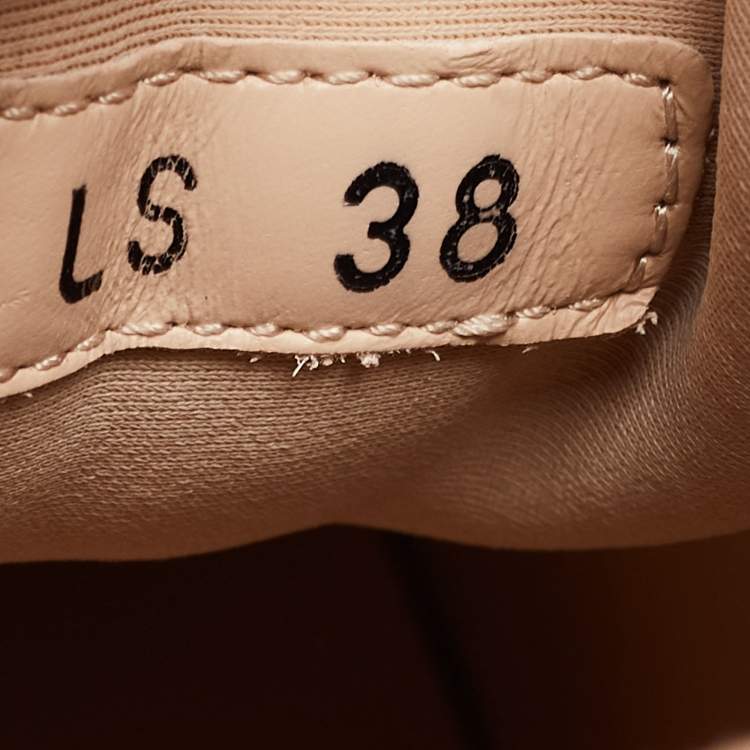 Pre Owned Dior Beige Neoprene and Leather D-Connect Sneakers Size 38