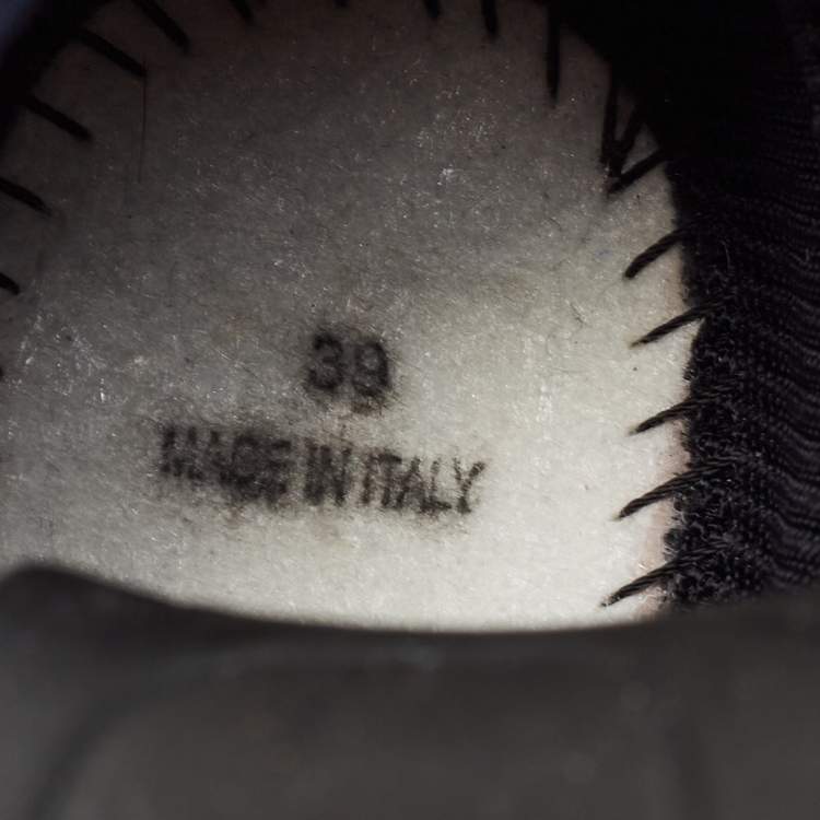 Pre Owned Dior Black Neoprene and Mesh Embellished Fusion Sneakers Size 39