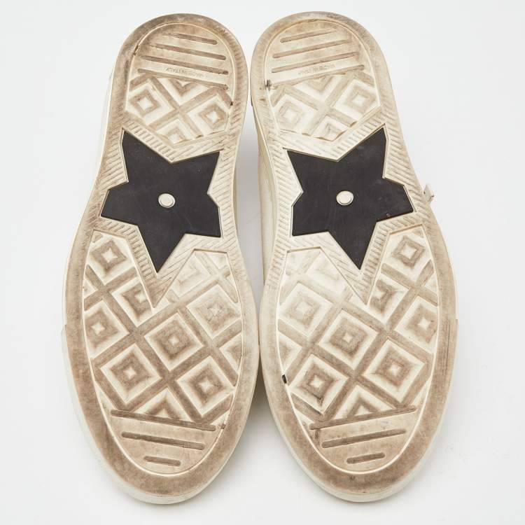 Pre Owned Dior Cream Canvas Walk'n'Dior Sneakers Size 38.5