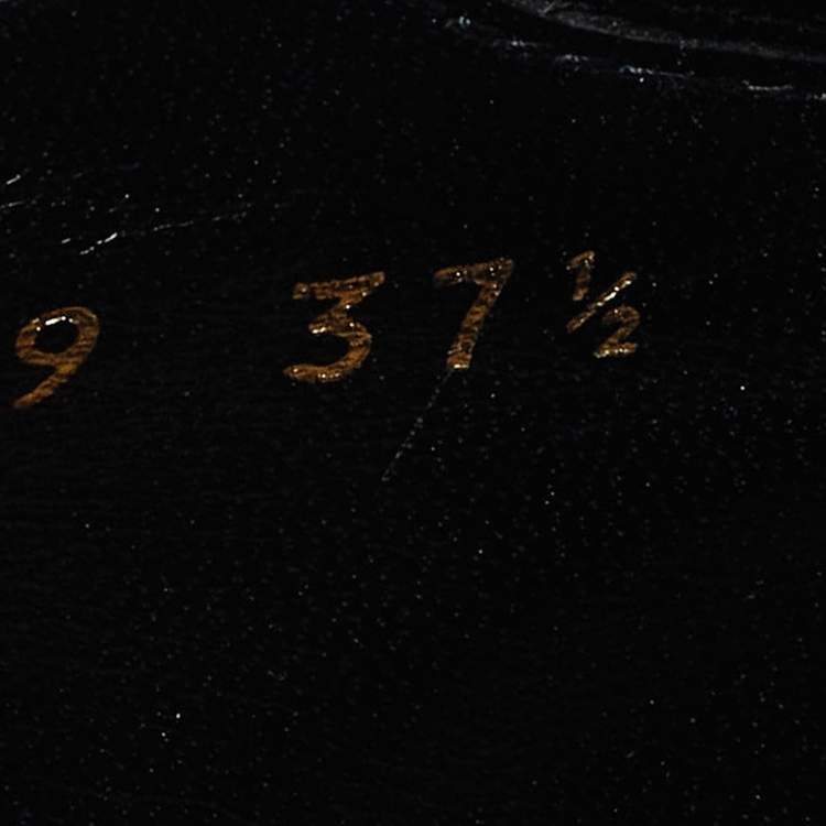 Pre Owned Dior Black Leather Lace Up Derby Size 37.5