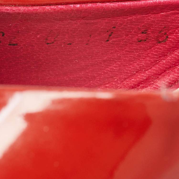 Pre Owned Dior Pink Patent Leather Bow Slide Sandals Size 36