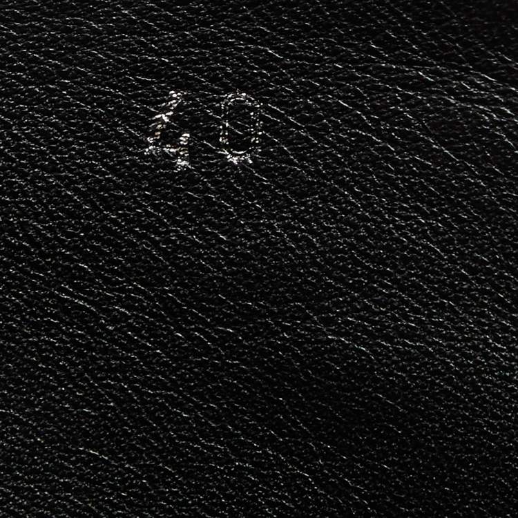 Pre Owned Dior Black Leather Ankle Length Boots Size 40