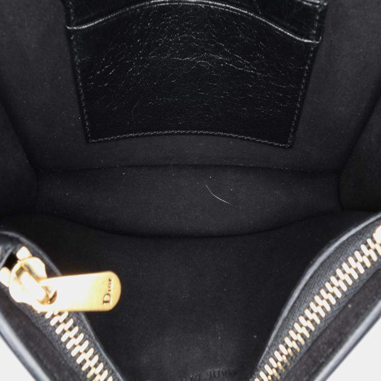 Pre Owned   Dior Leather Saddle Belt Pouch