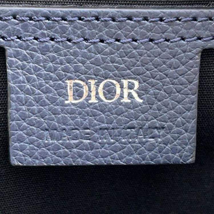 Pre Owned Dior Shawn Stussy Grained Calfskin Year of the Ox Sling Bag