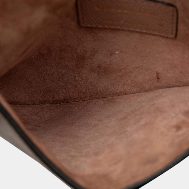 Pre Owned Dior Leather Saddle Belt Bag