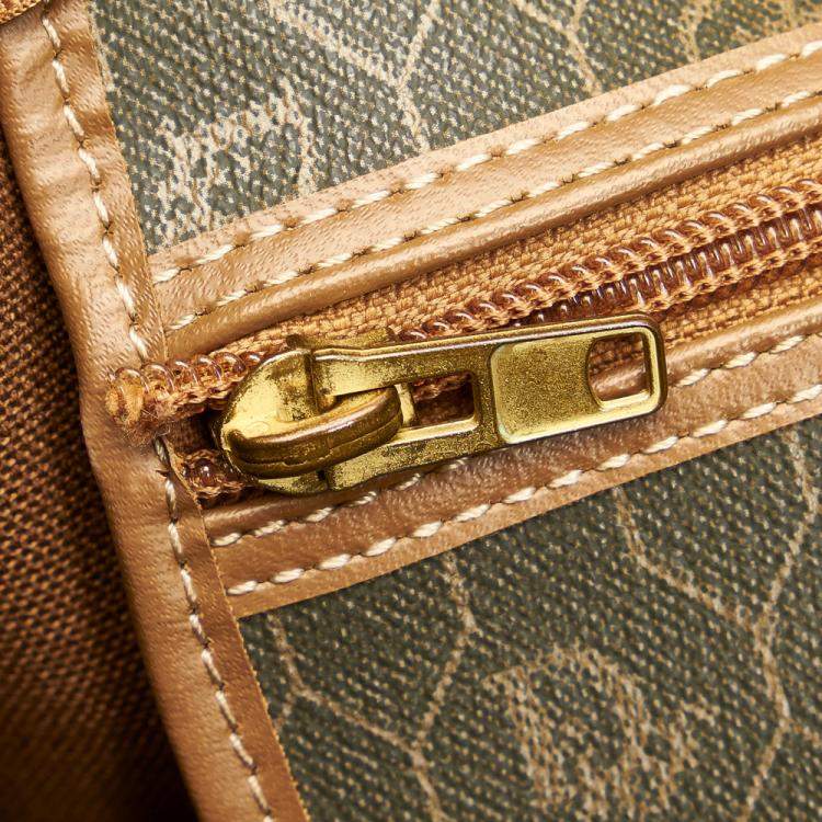 Pre Owned Dior Brown Honeycomb Travel Bag