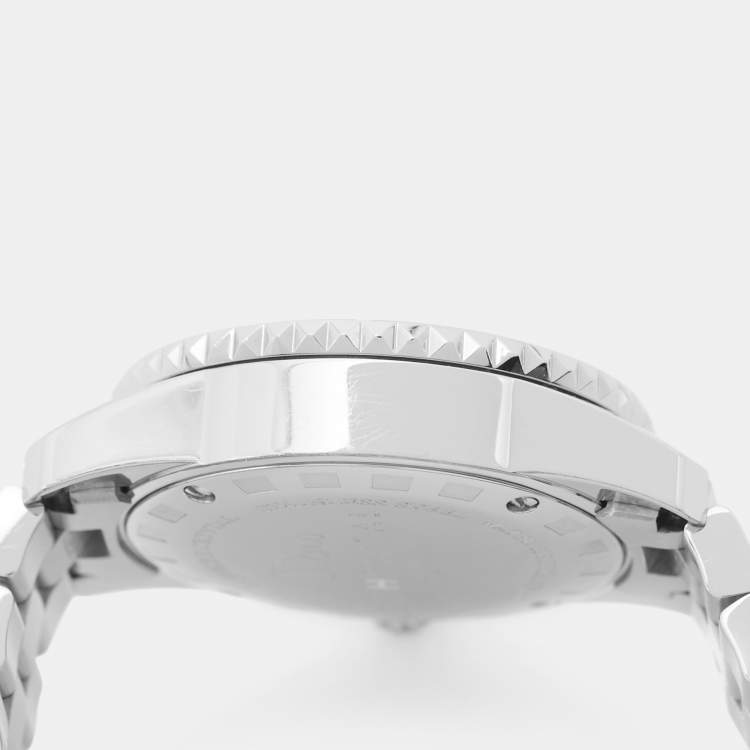 Pre Owned Dior Christal CD112112M001 White Dial Stainless Steel Women's Wristwatch 28 mm