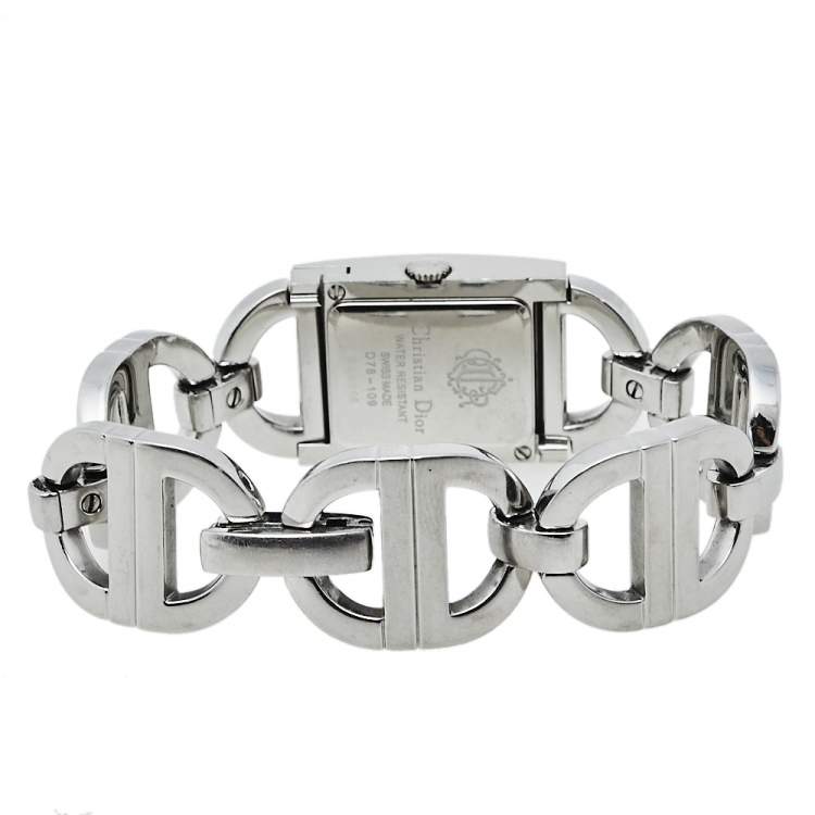 Pre Owned Dior Silver Stainless Steel Malice D78-109 Women's Wristwatch 19 mm