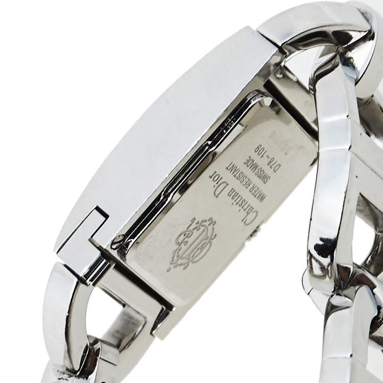 Pre Owned Dior Silver Stainless Steel Malice D78-109 Women's Wristwatch 19 mm