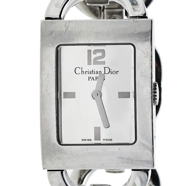 Pre Owned Dior Silver Stainless Steel Malice D78-109 Women's Wristwatch 19 mm
