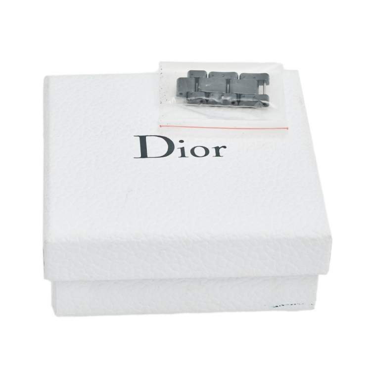 Pre Owned Dior Black Ceramic Stainless Steel VIII Place Vendome CD1245E0C001 Women's Wristwatch 38 mm